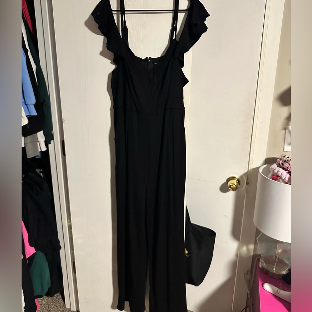 Torrid Off the Shoulder Black Jumpsuit